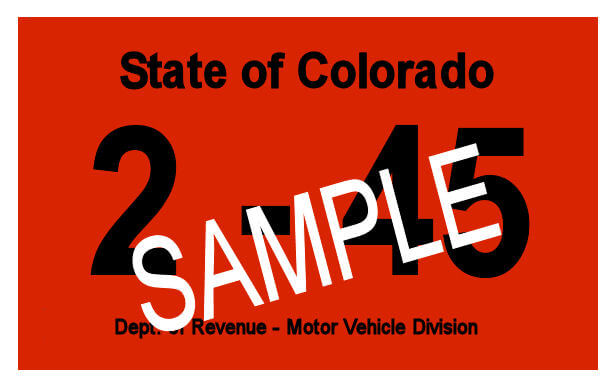 Modal Additional Images for 1945 Colorado INSPECTION Sticker